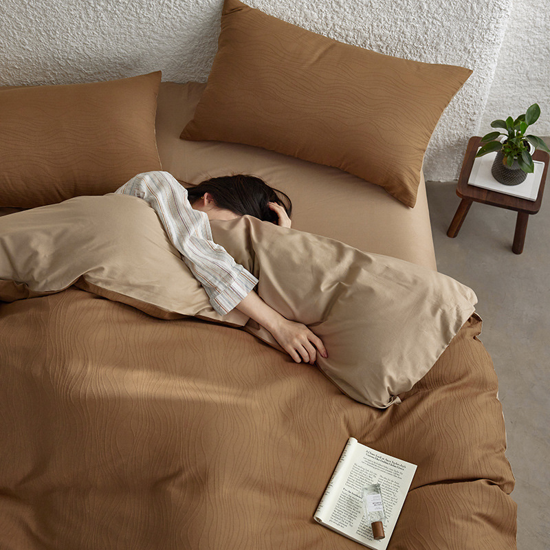 40S algodón total cama de cuatro piezas set2025 nuevo edredón de cuatro estaciones sábanas universales cama de tres piezas set