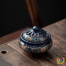 ✅电子熏香炉家用小夜灯定时可调温创意陶瓷充电檀香沉香插电香薰