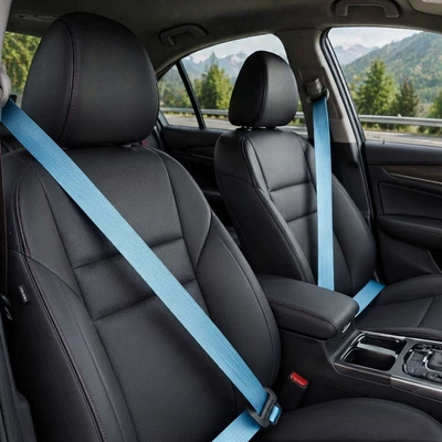 modifications, high-quality seatbelt, Car seat belt - sky-blue