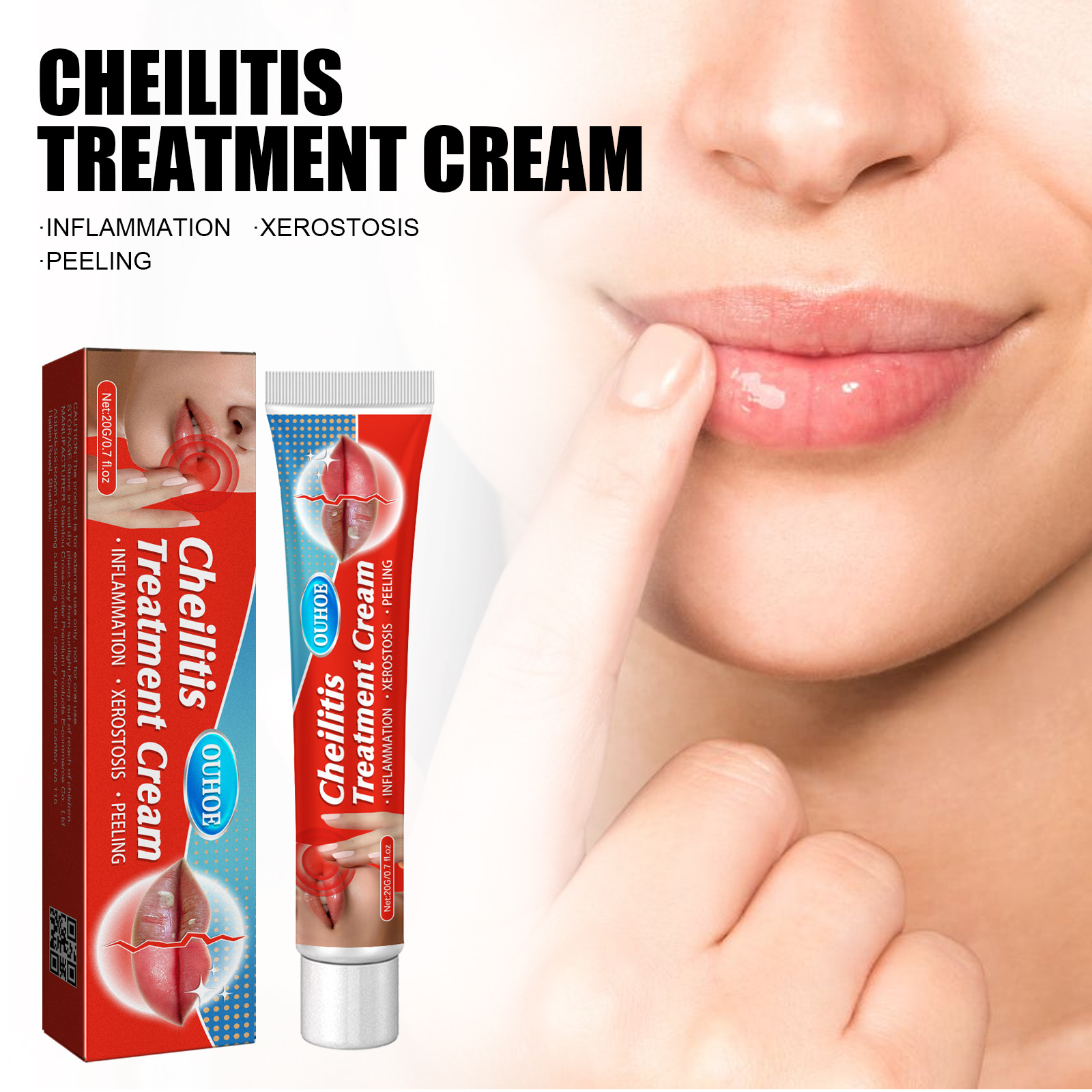 OUHOE Repair Moisturizing, Anti drying, Cracking, Removing Dead Skin, and Fading Lip Lines Care Cream_voghion.com