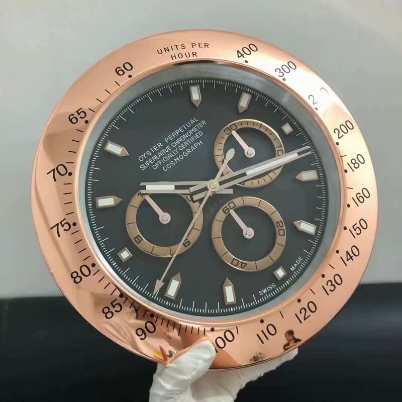 Fashionwallclock劳力水鬼迪通拿格林尼治系列金属14寸挂钟北欧|undefined