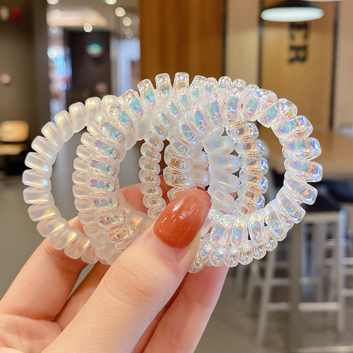 Small phone cord hair tie, high elasticity, durable and not harmful to hair. Internet celebrity simple hair tie, rubber band, small hair tie for women.