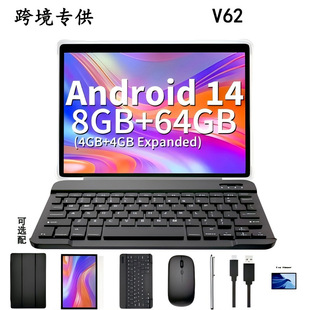 Cross-Border Electronic Product Tablet New 10inch Tablet V62 Dual Sim Dual Standby Call Factory Ready Stock