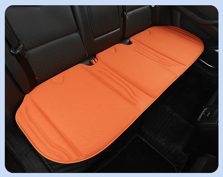 Seaweed fiber car seat cushion, universal for all seasons, latex cotton square cushion, non-slip, three-piece set for autumn and winter, breathable for the rear seat in summer
