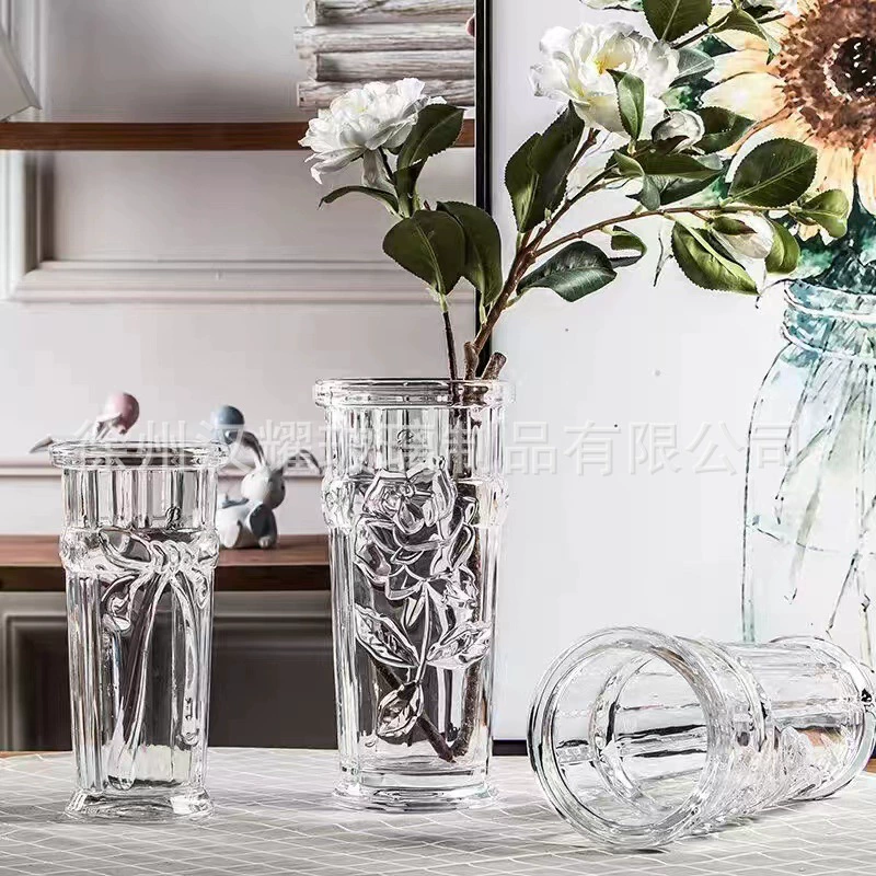 Стеклянная ваза в европейском стиле в стиле ins прозрачная гостиная цветочный магазин цветочное устройство для пробуждения Скандинавская креативная Цветочная композиция Гидропонные украшения оптом