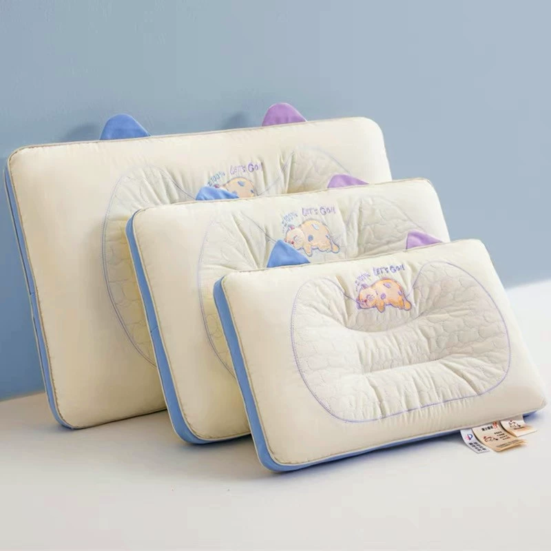 Хлопковая подушка класса А, специальная подушка для сна детей, домашняя подушка с вышивкой для студентов и взрослых, пара подушек из чистого хлопка