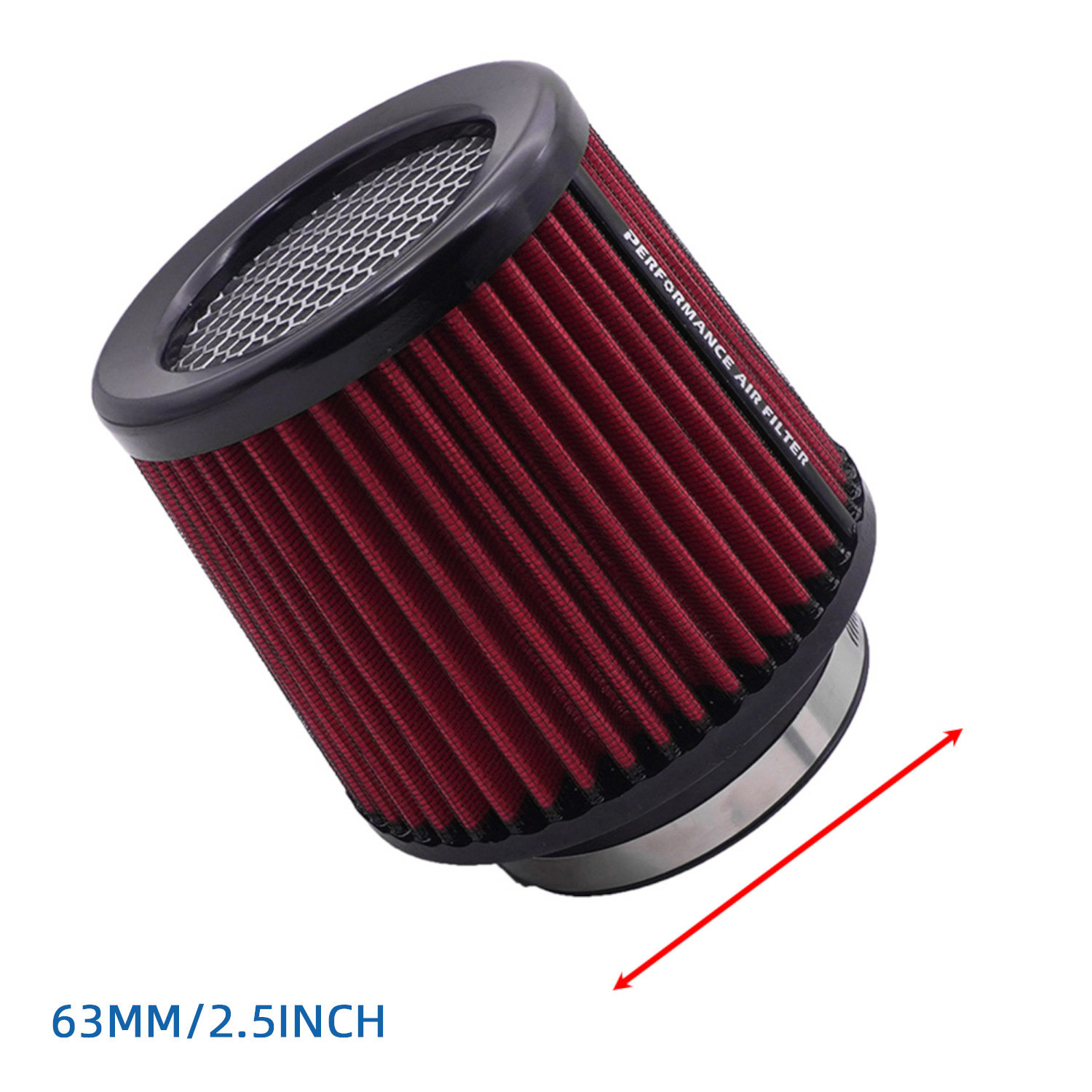 63 76 80 89 101mm car cold intake modified mushroom head air filter engine filter