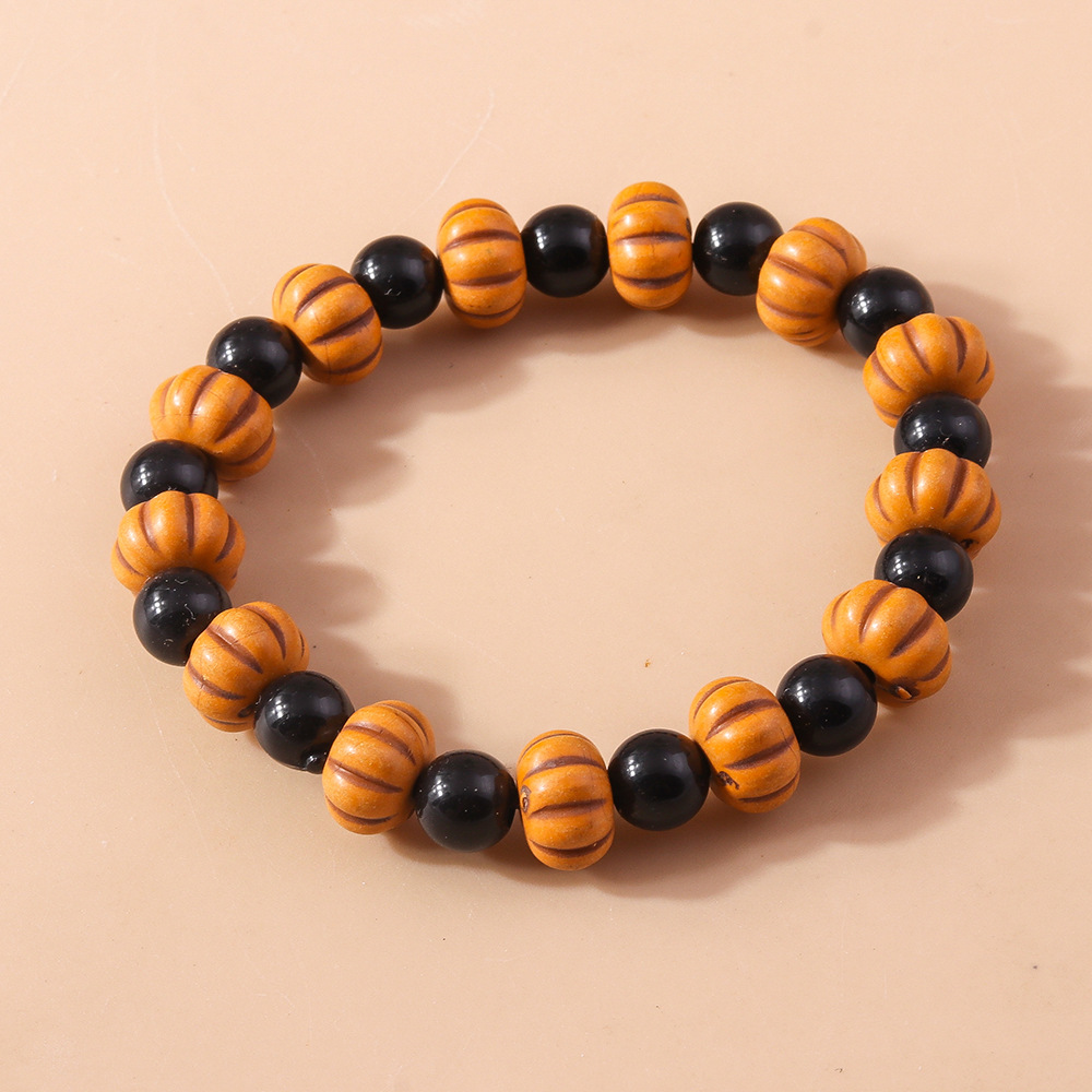 Halloween Beaded Bracelet Set Skull Pumpkin Personality Fun String Bracelet Accessories_voghion.com