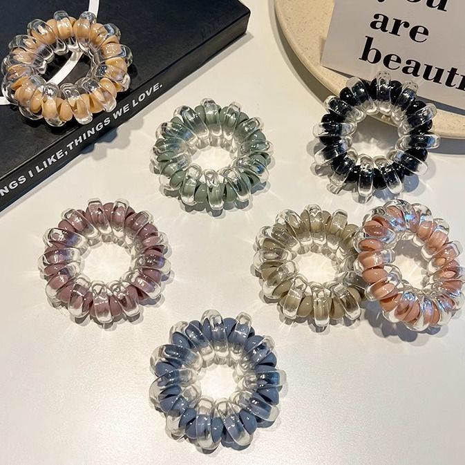 Double-Layer Phone Cord Hair Tie for Women to Tie Ponytail Without Hurting Hair, Elegant and Versatile, High Elasticity and Durable Hair Rope Headwear