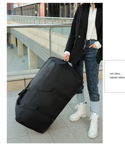 Wholesale New Large Capacity Travel Bag Airline Cargo Bag Air Travel Suitcase Moving Swivel Wheel Folding Luggage Bag