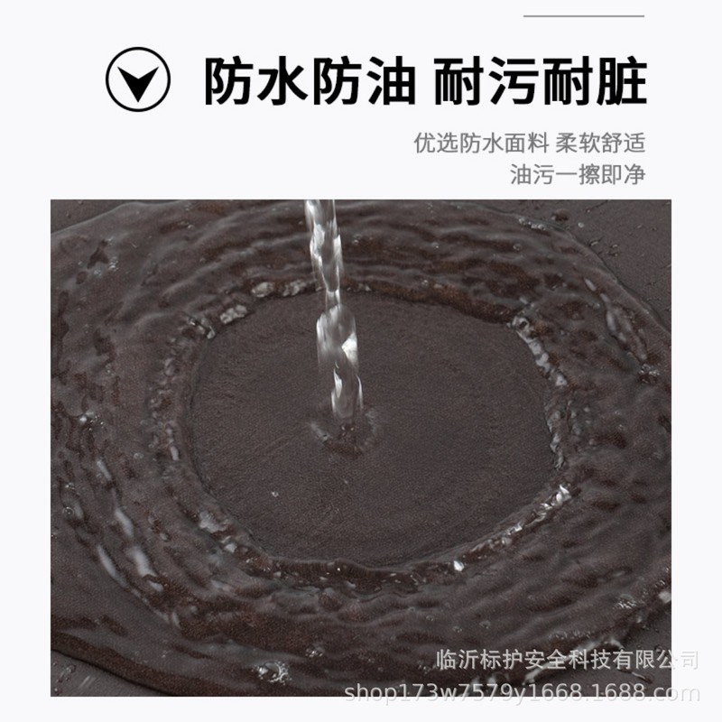 ケータリング用防水・耐油ソフトレザーエプロン、女性用食堂キッチン白作業服、男性用シェフ食品工場エプロン|undefined