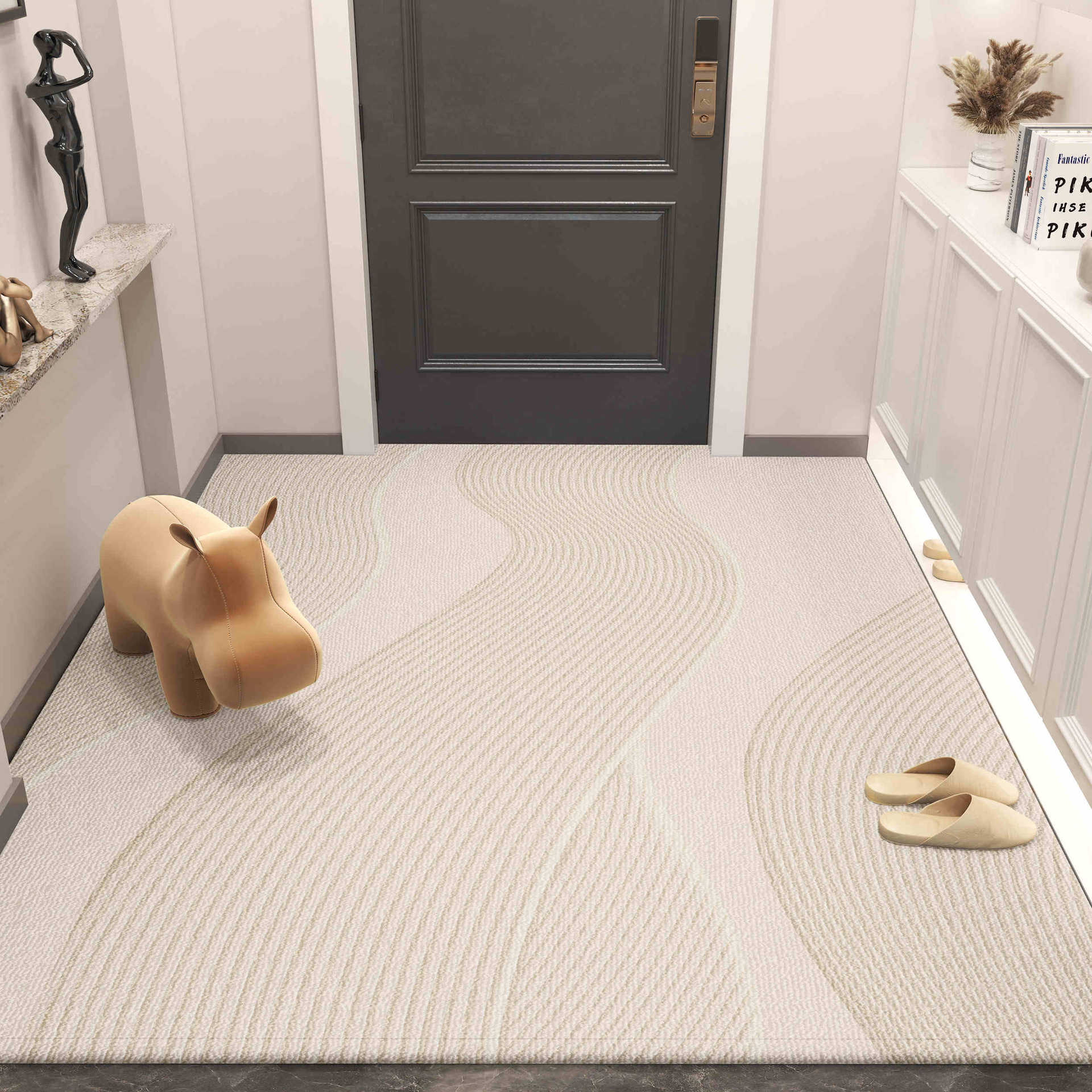 Alfombra de puerta de entrada 2024 nueva alfombra de puerta de entrada de alto nivel antideslizante alfombra de puerta exterior alfombra de puerta