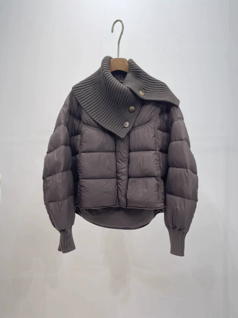 Winter fashionable knitted down jacket, 2024 years