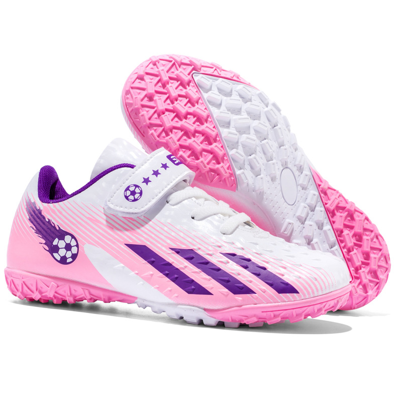 Cross-border 2025 nuevos zapatos de fútbol masculino y femenino 2025 zapatos de fútbol transpirables zapatos de entrenamiento de césped interior antideslizantes