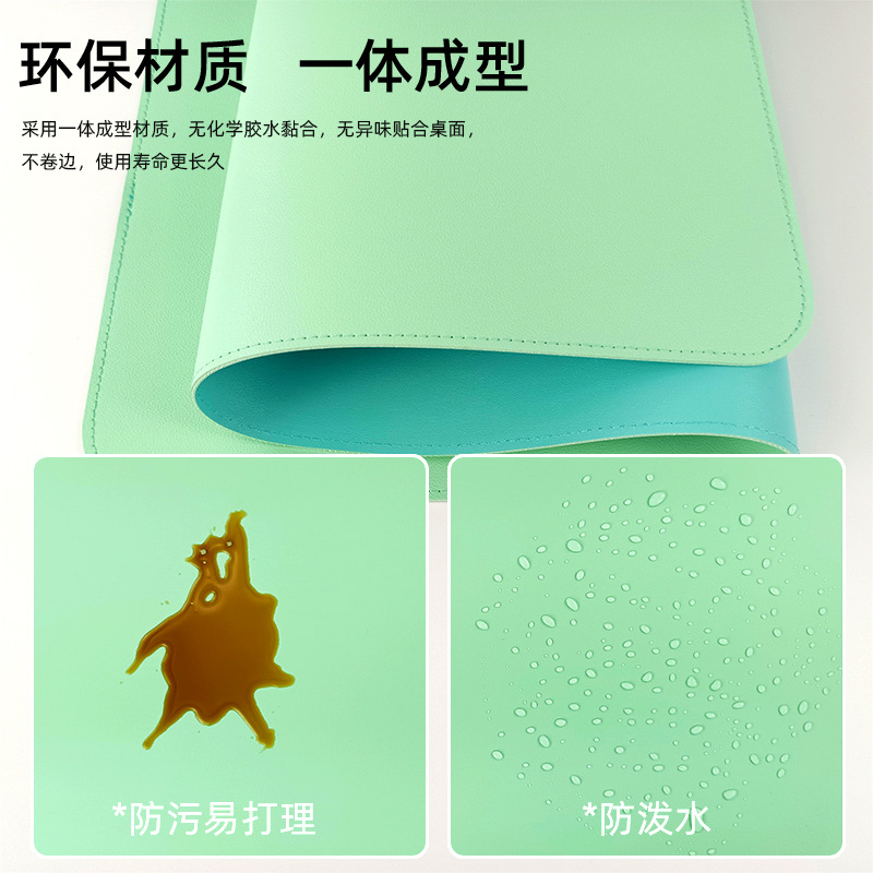 Alfombrilla de ratón de cuero de doble cara almohadilla de escritura de computadora de escritorio de la Oficina Creativa de gran tamaño almohadilla de ratón impermeable de cuero de la PU al por mayor
