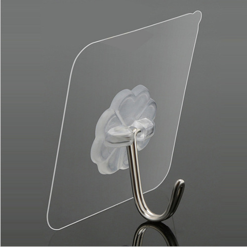 Factory direct sales transparent hooks, kitchen balcony punch-free adhesive hooks, New Year's wedding celebrations, happy blessing adhesive hooks