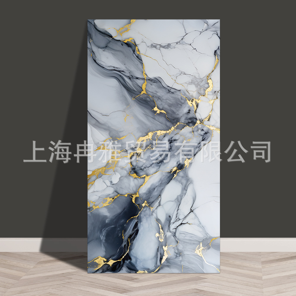Fábrica de comercio exterior al por mayor transfronterizo mármol oro imitación de azulejos de pared autoadhesivo impermeable a prueba de humedad papel de pared decoración