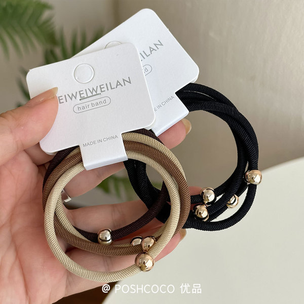 Elastic universal base durable hair rope