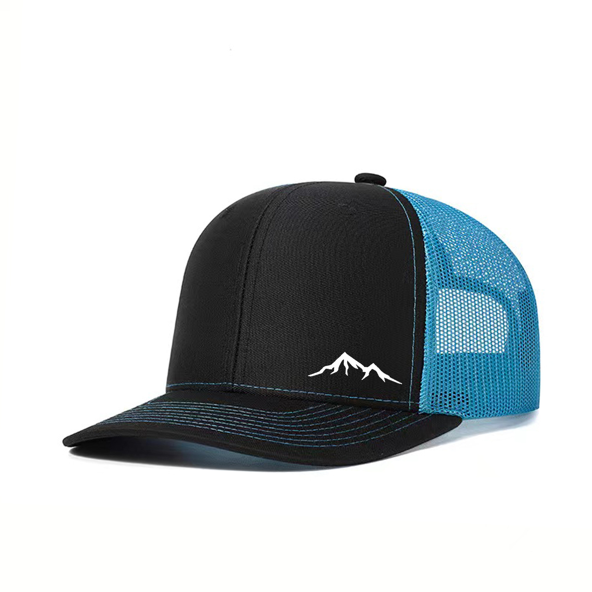 Baseball Cap Snow Mountain Style Flat Brim Richardson Trucker Hat_voghion.com