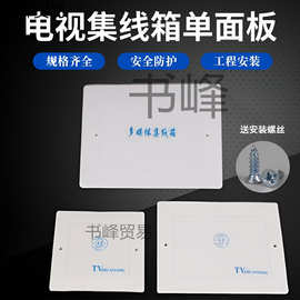电视TV分线盒面板网络弱电箱盖子闭路电视电话盒接线布线塑料盖板