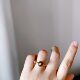 Natural Hainan Qinan Ailwood Ring S925 Silver Qinan Ailwood Vietnam Yazhuang Ailwood Fusen Red Earth Ailwood