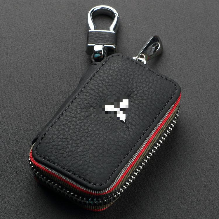 Factory direct car key bag fashion litchi pattern key bag car supplies key bag