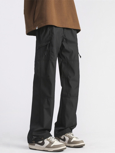 xxbro Men's #American Functional Winter Fleece Straight Leg Pants Men Loose Trendy Quick Dry Versatile Casual Work Pants