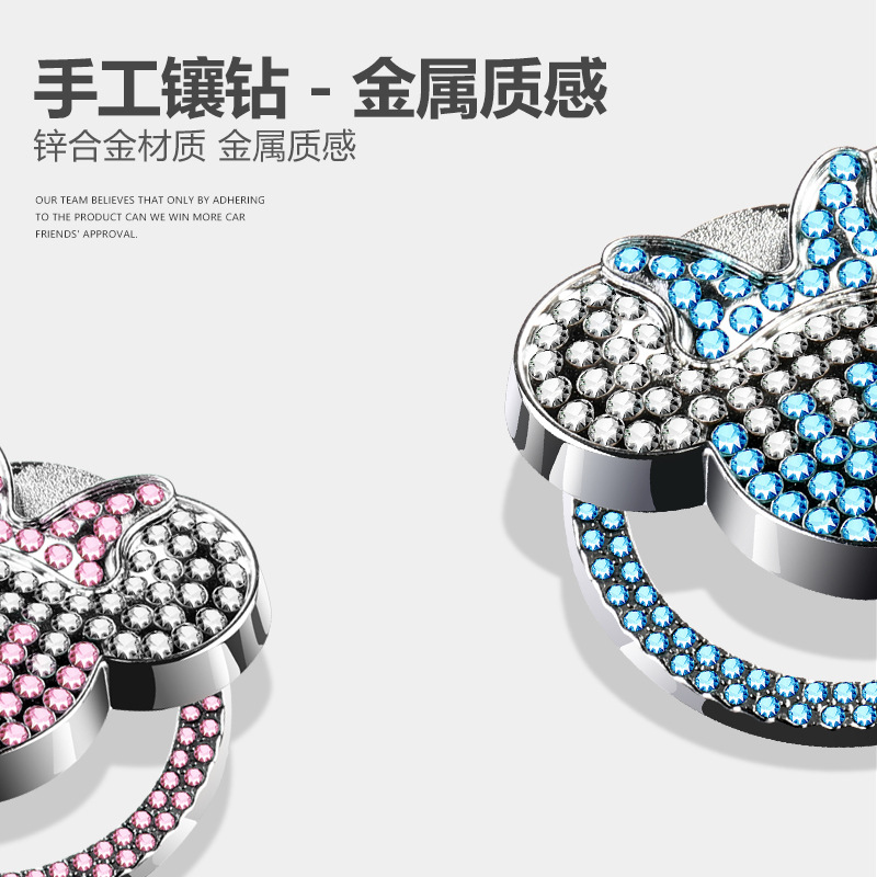Mickey One-click Start cover car One-Click Start cover Diamond one-Click Start anillo decorativo nueva cubierta protectora de encendido