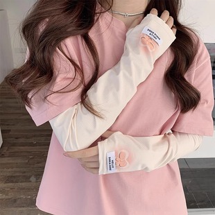 Ice Sleeve Sunscreen Women's High-value New Ice Silk Summer Loose Thin Cute All-match Sleeve Driving Riding Arm Guard