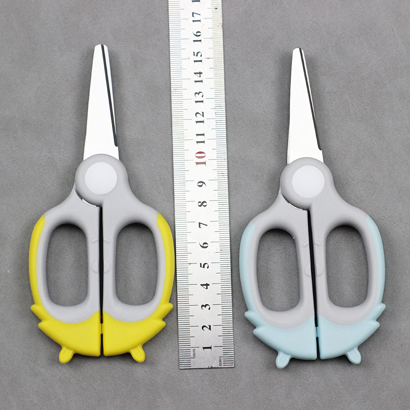 식품 가위 스테인레스 스틸 주방 커터 고기 커터 국수 어린이  식 가위 휴대용 저장 상자 도매