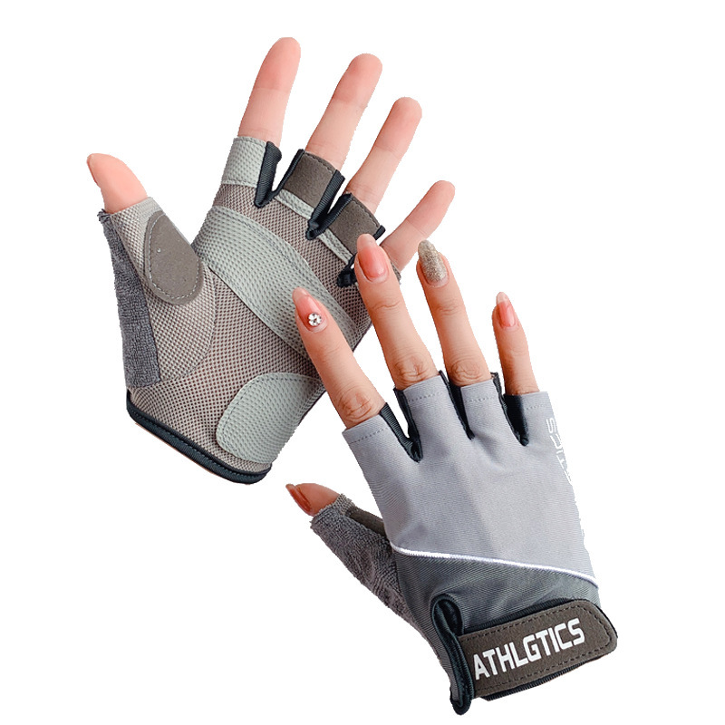 Riding Half-finger Sports Women's Short-finger Mountain Road Bike Fishing Sun Protection Equipment Fitness Gloves