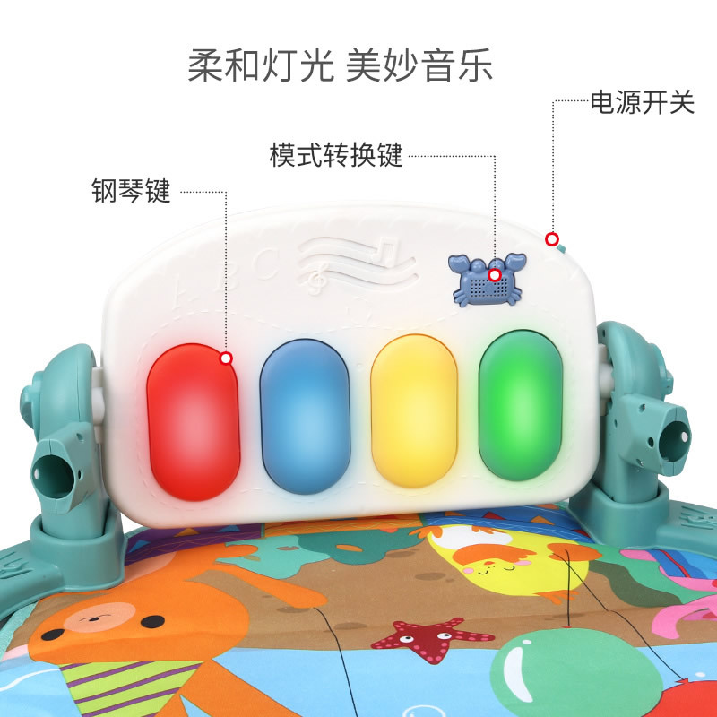 Sudeste asiático bebé juguete pedal piano fitness rack manta dispositivo inteligencia bebé recién nacido tres meses bebé pedal piano