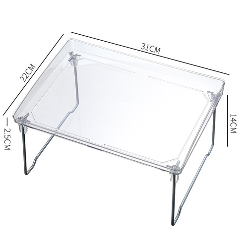 Light luxury acrylic transparent storage rack seasoning kitchen storage rack home desktop storage rack foldable storage rack