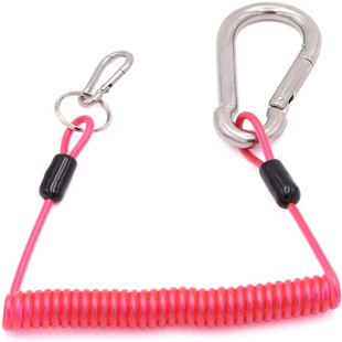 Trailer brake cable RV stainless steel spring traction coil for separation switch (pink)