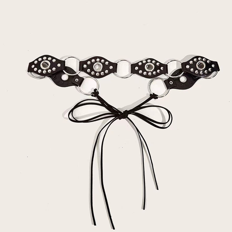 Retro Simple Style Solid Color Metal Plating  Women's Leather Belts display picture 3