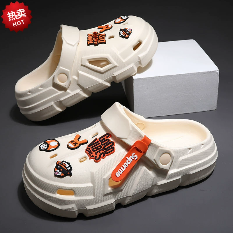 Пещерная обувь мужская 2024 летняя пляжная обувь нескользящая, легкая толстая подошва