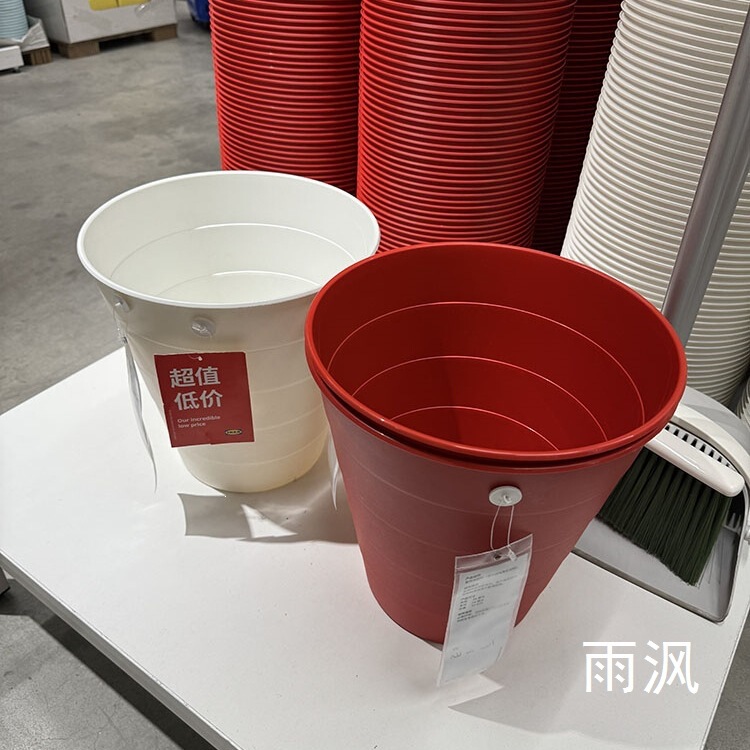 Finnis trash can for home use, suitable for living room, dining room, bedroom, kitchen, bathroom, and office; lidless waste bin