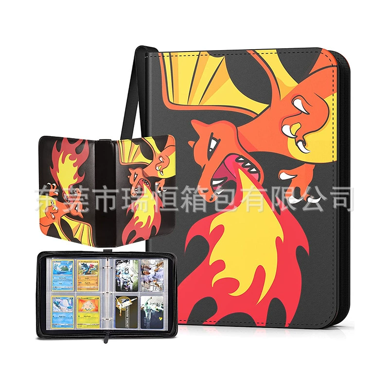 Карточная книга, полиуретановые карты, система хранения, Amazon, Pokemon, 4 секр., 9 секр., лист отрывания