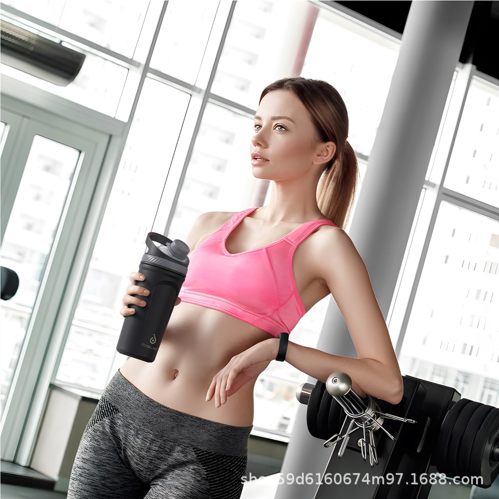 IDEUS - Vaso Mezclador de Acero Inoxidable 304 para Fitness, el Más Vendido en el Extranjero, para Hombres y Mujeres, Vaso Deportivo, Vaso Mezclador, Vaso para Proteína en Polvo