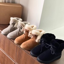 澳洲纯羊毛雪地靴经典加绒加厚保暖休闲短筒懒人毛毛鞋防寒短靴冬