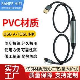 现货批发USB A-TOSLINK电视投影仪音频输出连接功放音响数据线