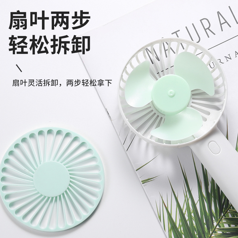 2024 new handheld mini fan usb portable fan office desk mobile phone holder small fan