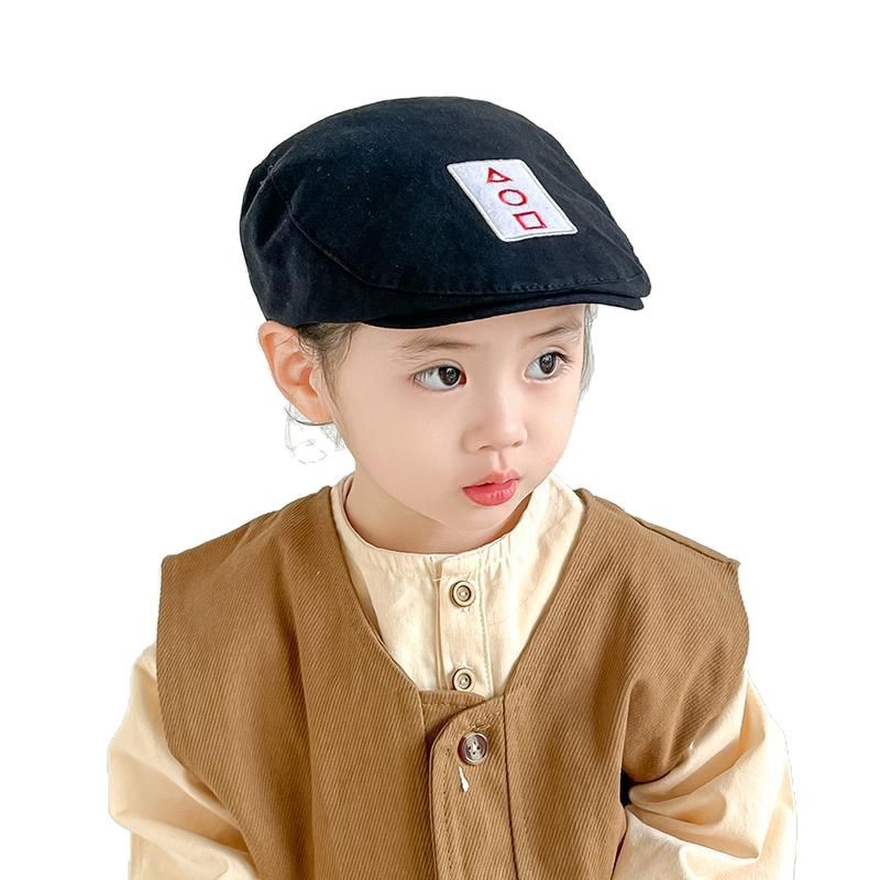 Sombreros infantiles primavera y otoño delgada boina para niños coreanos gorra de boca de pato para niños moda extranjera versátil sombrero solar