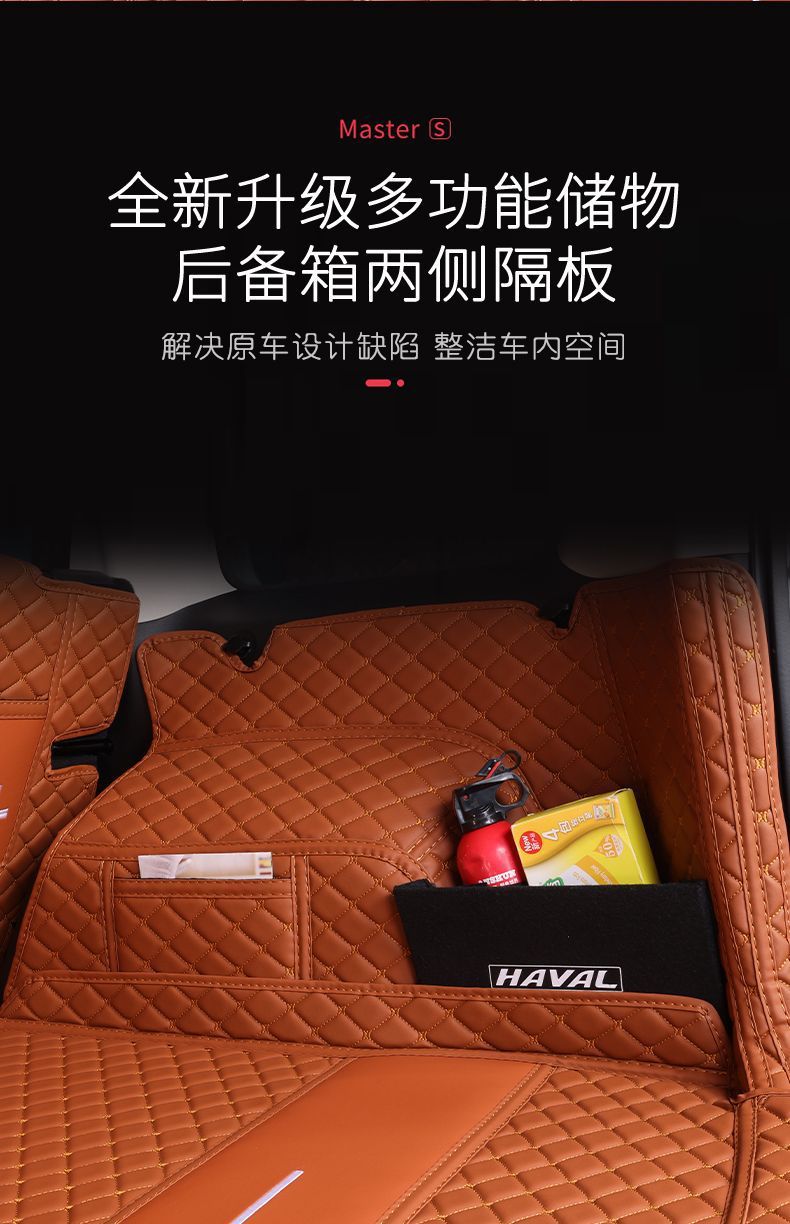Suitable for 24 Haval Raptors Trunk Mat Surrounding Harvard Car Interior Modification Accessories Protective Trunk Mat