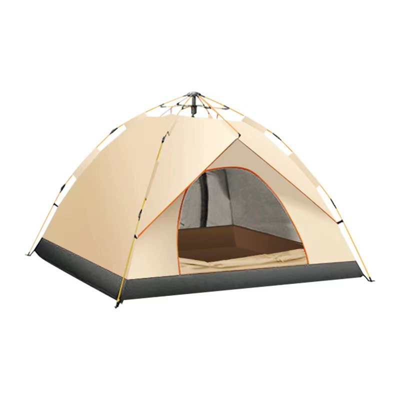 Beach double-layer automatic tent for camping, set, travel equipment for double, fully automatic, full set