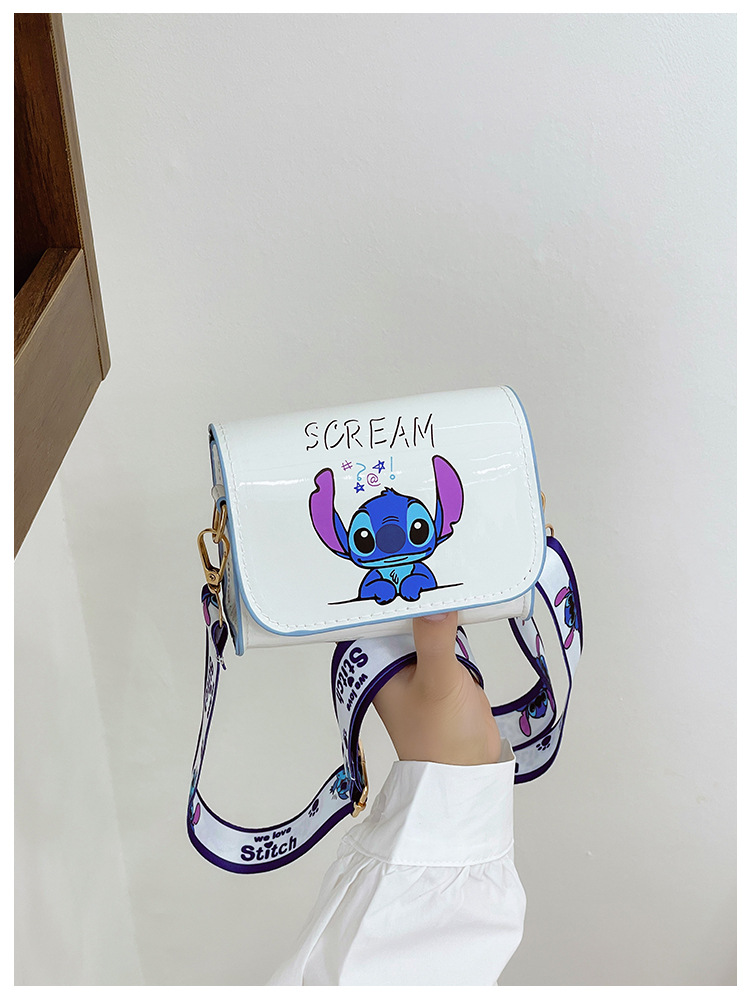 New fashionable children's single-shoulder crossbody snack bag PU cartoon cute Kuroshidi baby small bag for girls undefined