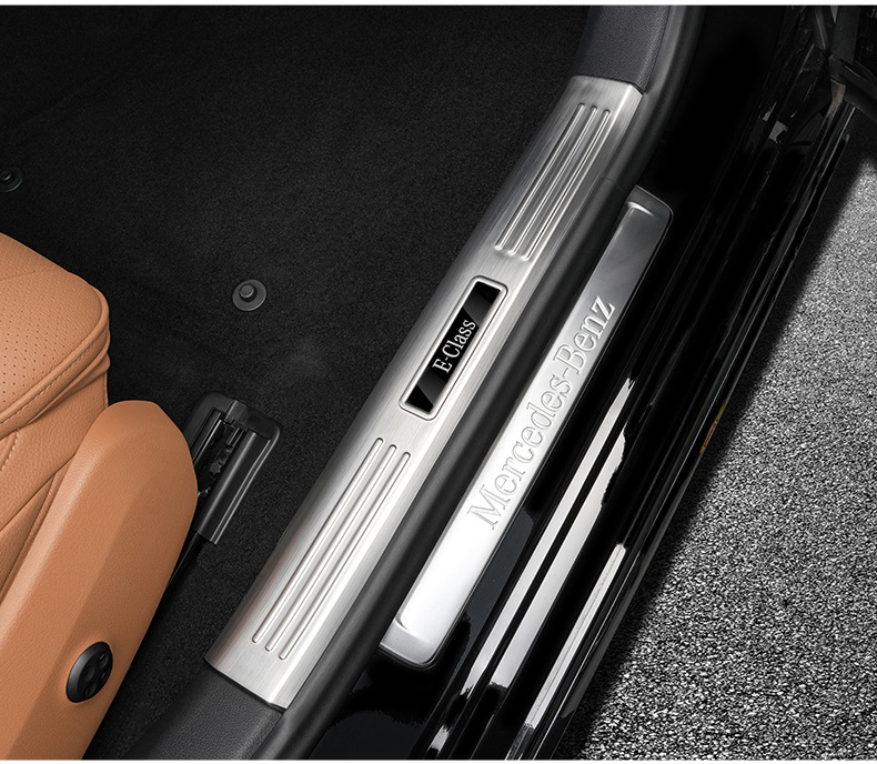 Suitable for 24-26 Model Mercedes-Benz New E-Class E300L Door Sill Strip 805 Welcome Pedal E260 Protection Modification Car Accessories