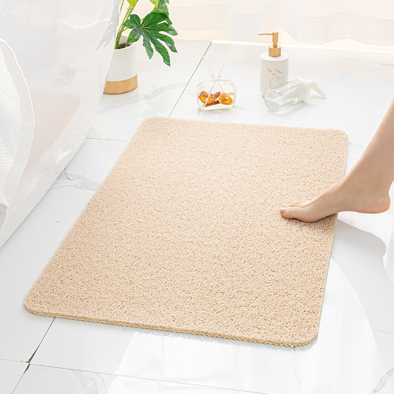El comercio exterior de baño interior antideslizante estera impermeable alfombra de piso ducha baño estera de pie anillo de alambre al por mayor
