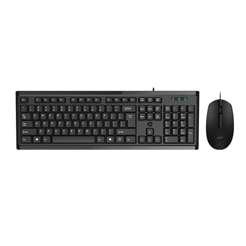 Hp Km10 Keyboard and Mouse Set Keyboard Mouse USB Full-Size Notebook Desktop Ergonomic Design