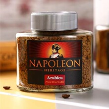 俄罗斯进口精致牌拿破仑系列经典速溶咖啡冻干咖啡黑咖啡100克瓶